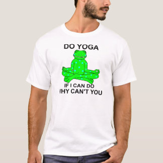 T-shirt Conception de inspiration de grenouille de yoga
