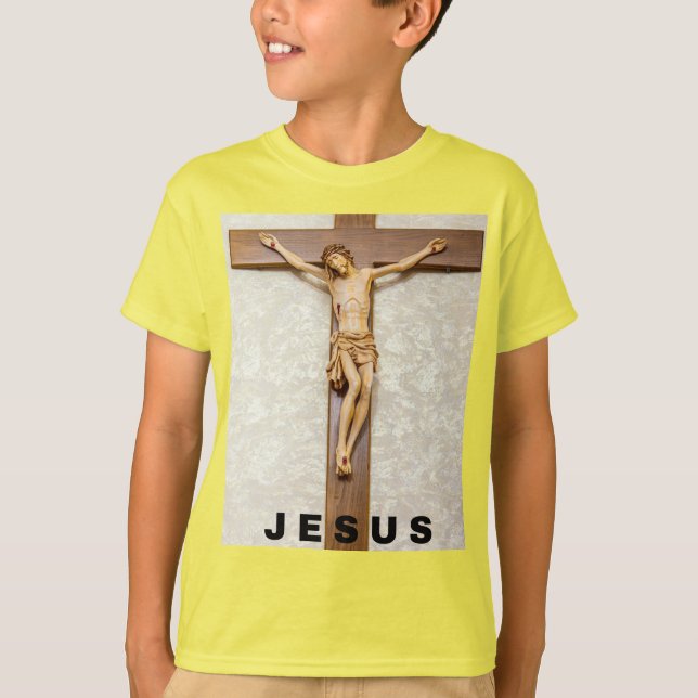 T-shirt conception de jésus avec croix (Devant)
