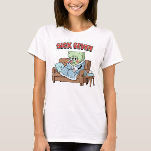 T-shirt Conception de jeu de mots amusant de costume Sick
