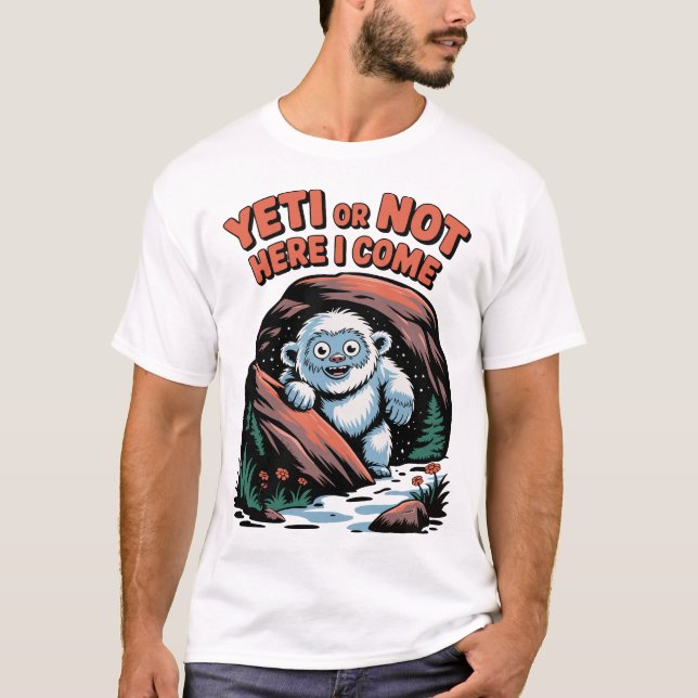 T-shirt Conception de jeu de mots sur un cryptide drôle -  (Devant)