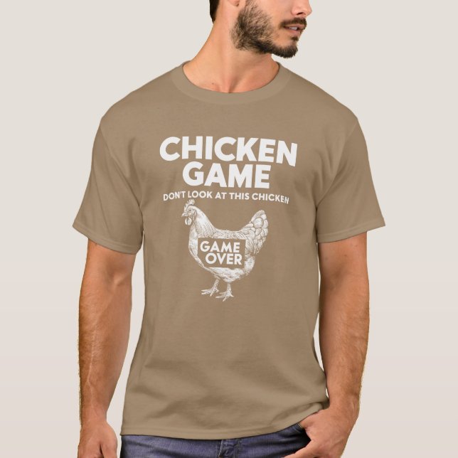 T-shirt Conception de jeu de poulet rétro pour joueurs gar (Devant)