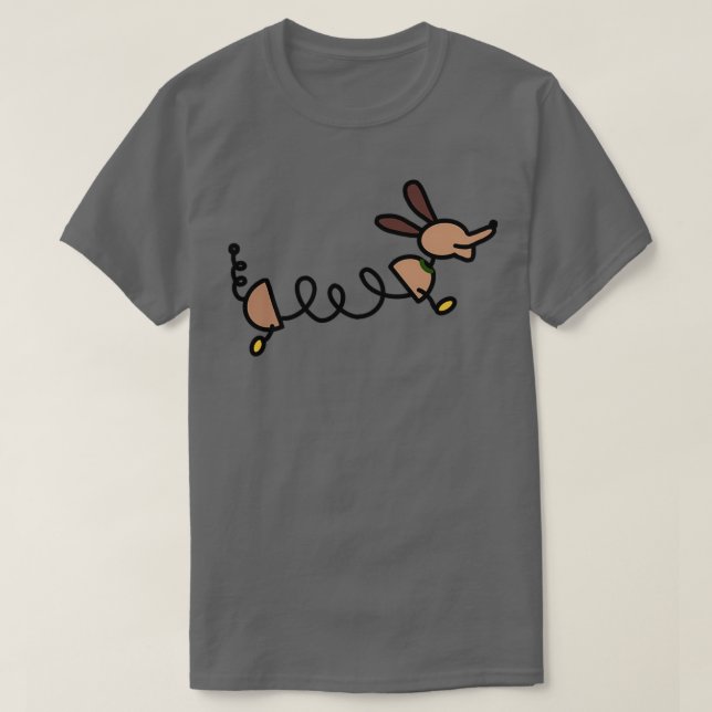 T-shirt Conception de jouets pour chien Slinky  (Design devant)