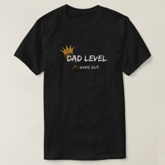T-shirt Conception de joueur avec niveau de papa maximisé