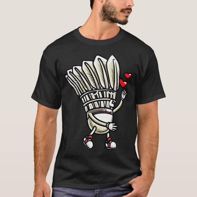 T-shirt Conception de joueur de volant de badminton drôle  (Devant)