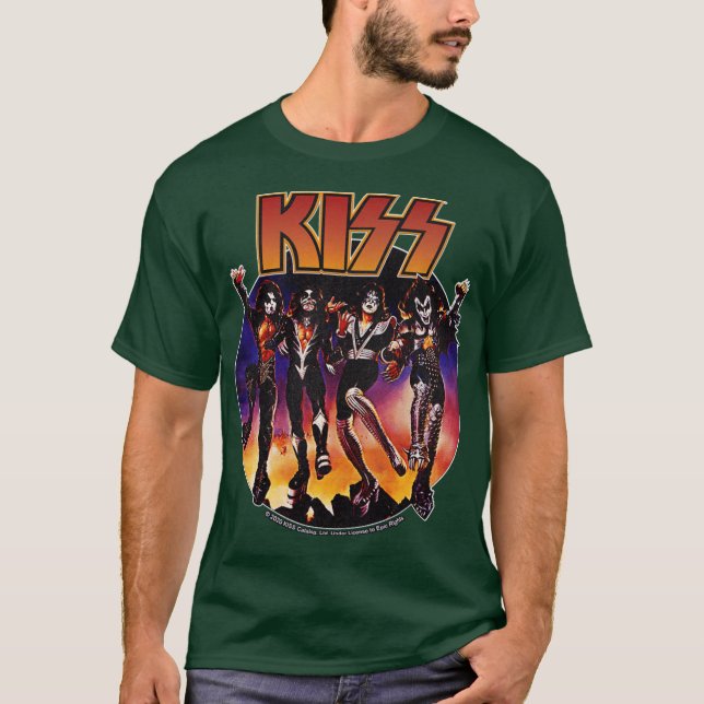 T-shirt Conception de Kiss Vintage 1 (Devant)