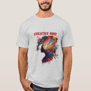 T-shirt conception de la balise d'esprit créatif garçons