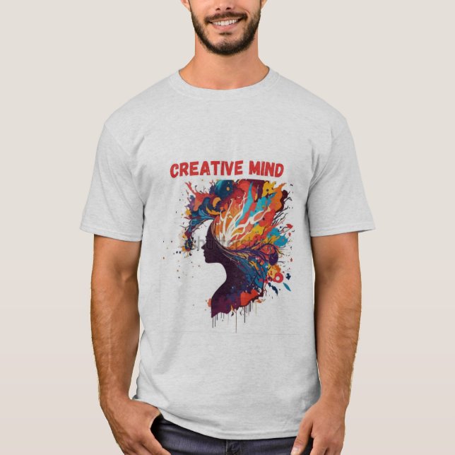 T-shirt conception de la balise d'esprit créatif garçons (Devant)