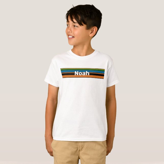 T-shirt Conception de la carte combinée - Base orange chic (Devant entier)