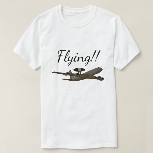 T-shirt Conception de la carte des vols aux États-Unis - I (Design devant)