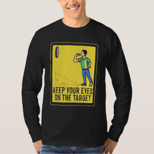 T-shirt Conception de la cible du tableau de bord