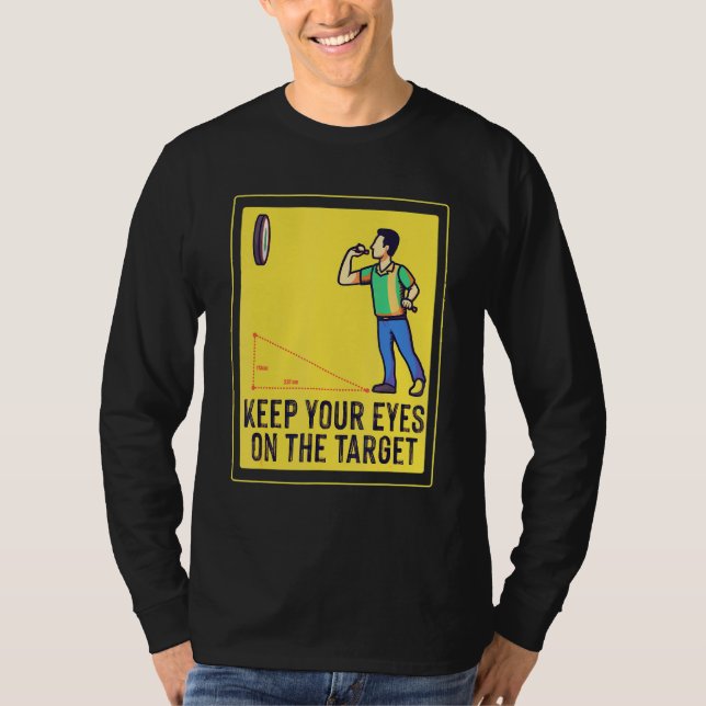 T-shirt Conception de la cible du tableau de bord (Devant)