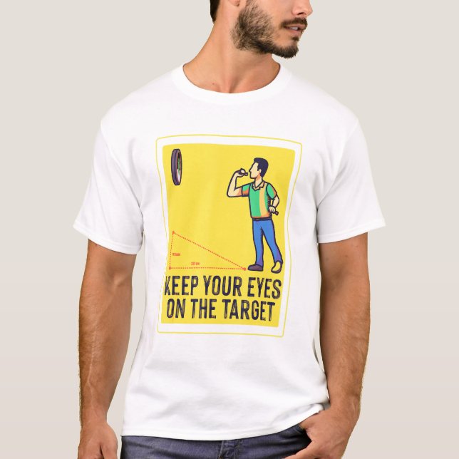 T-shirt Conception de la cible du tableau de bord (Devant)
