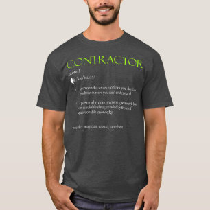 T-shirt Conception de la définition de l'entrepreneur