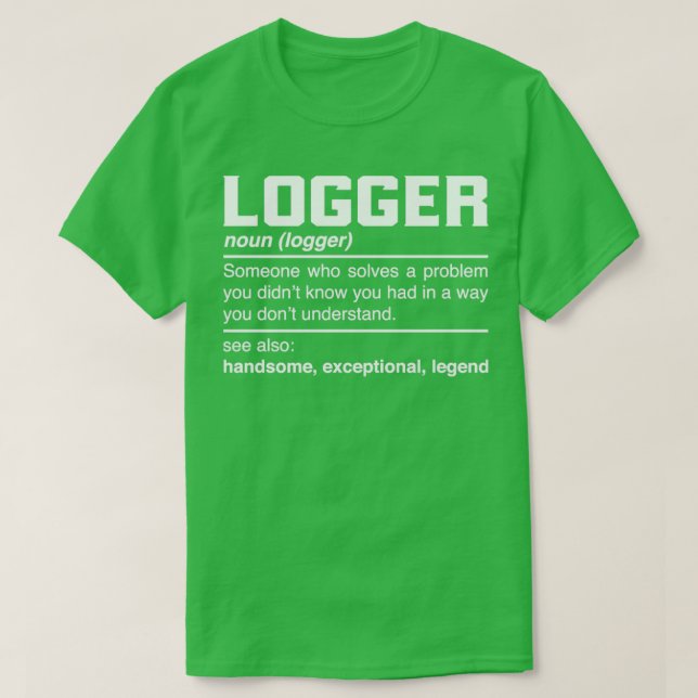 T-shirt Conception de la définition du logger Lumberman Lu (Design devant)