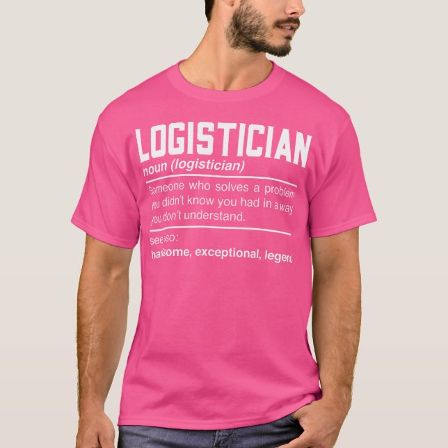 T-shirt Conception de la définition Logisticienne - Logist (Devant)