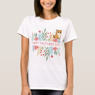 T-shirt Conception de la fête des chats et des mamans
