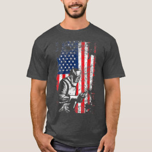 T-shirt Conception de la Fête des pères de soudure amér