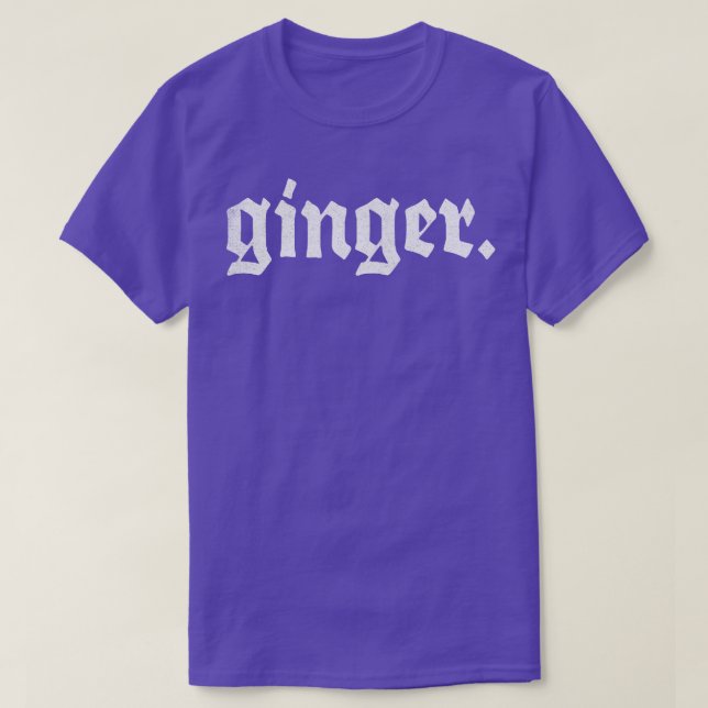 T-shirt Conception de la fierté de la tête rouge du gingem (Design devant)