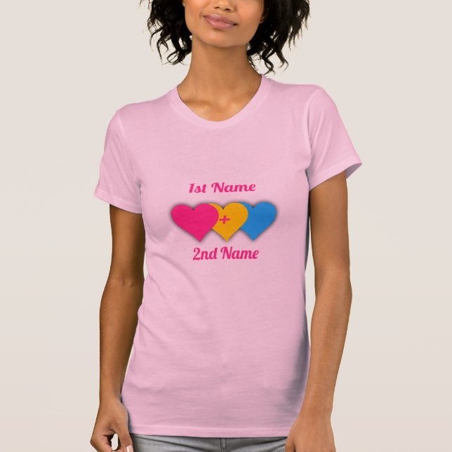 T-shirt Conception de la fierté de la transexualité avec l (Devant)