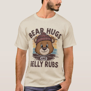 T-shirt Conception de la fierté de l'ours Embracements d'o