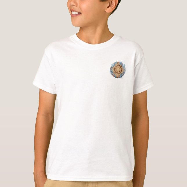 T-shirt Conception de la fusion de la nature : cernes des  (Devant)