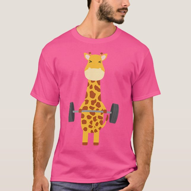 T-shirt Conception de la girafe - Poids Lifting Gym Worko (Devant)