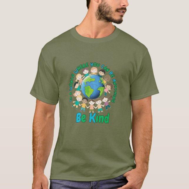 T-shirt Conception de la Journée de la Terre pour les Enfa (Devant)