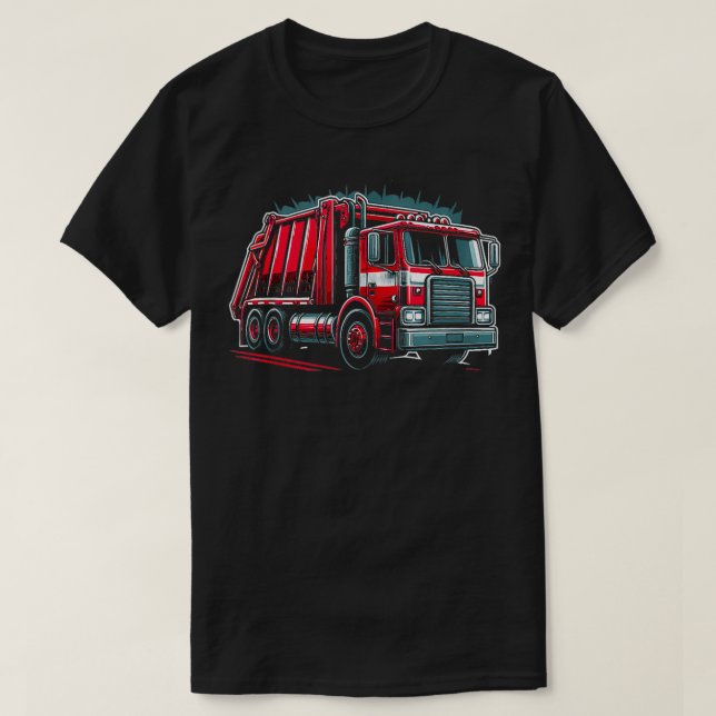 T-shirt Conception de la journée des ordures de camion 20 (Design devant)