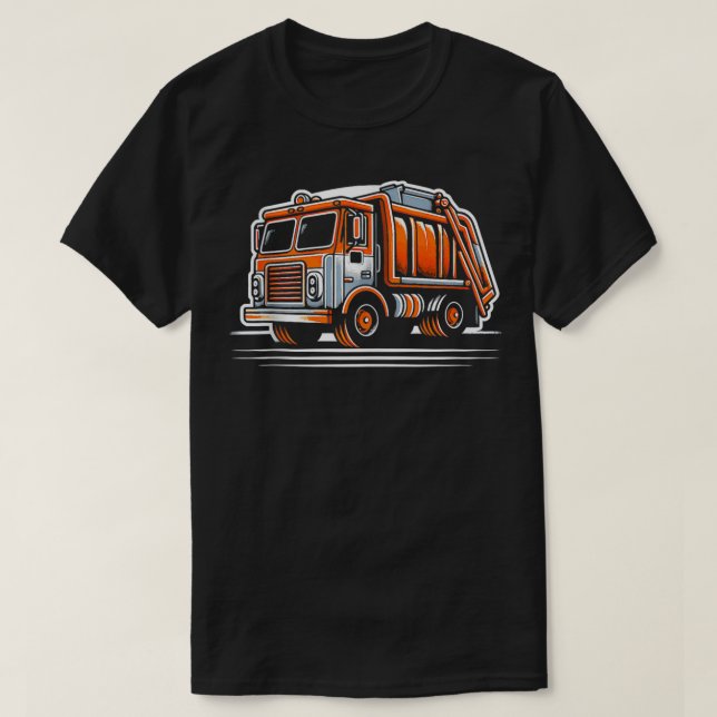 T-shirt Conception de la journée des ordures de camion 4 (Design devant)