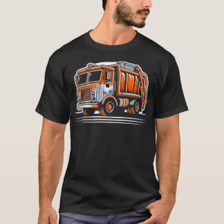 T-shirt Conception de la journée des ordures de camion 4
