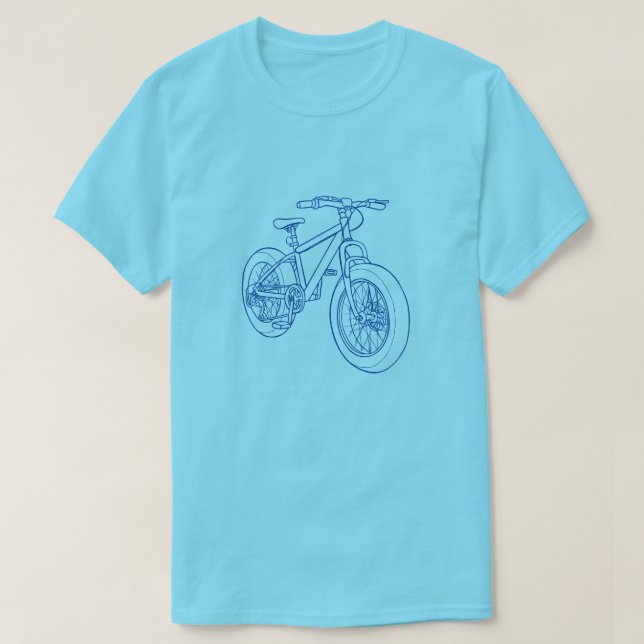 T-shirt Conception de la ligne cyclable pour enfants/jeune (Design devant)