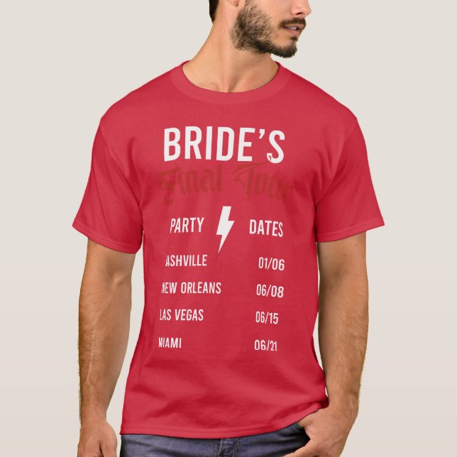 T-shirt Conception de la mariée Finalourour vintage (Devant)