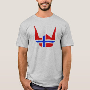 T-shirt Conception de la Norvège de drapeau de Viking de