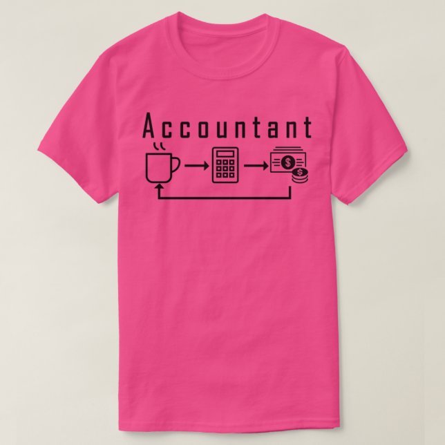 T-shirt CONCEPTION DE LA PROFESSION comptable 2 (Design devant)