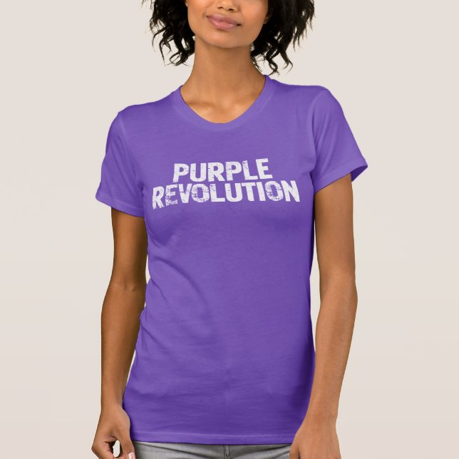T-shirt Conception de la révolution violette, typographie  (Devant)