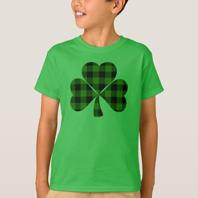 T-shirt Conception de la Saint-Patrick de trèfle vert payé (Devant)