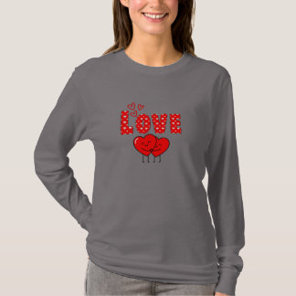 T-shirt Conception de la Saint-Valentin Cœurs d'Amour Mign