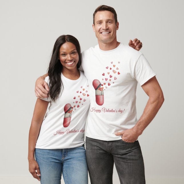 T-shirt Conception de la Saint-Valentin Love Medicine (Unisexe)