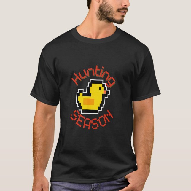 T-shirt Conception de la saison de chasse au canard rétro  (Devant)