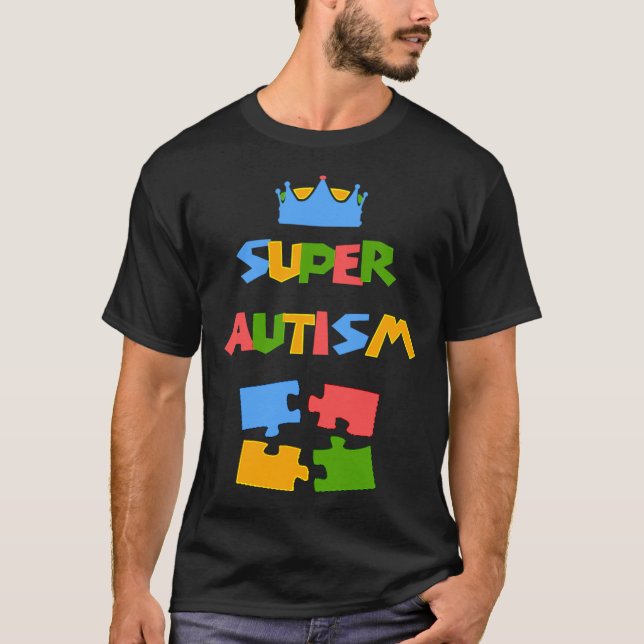 T-shirt Conception de la Sensibilisation sur l'autisme Sup (Devant)