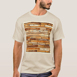 T-shirt Conception de la texture du bois vieilli