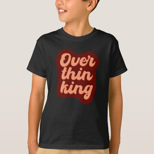 T-shirt Conception De La Typographie De Surpensée Pour Ov  (Devant)