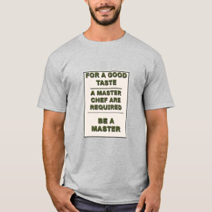 T-shirt Conception de la typographie du chef vintage