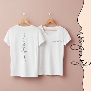 T-shirt Conception de la typographie minimaliste de la lib