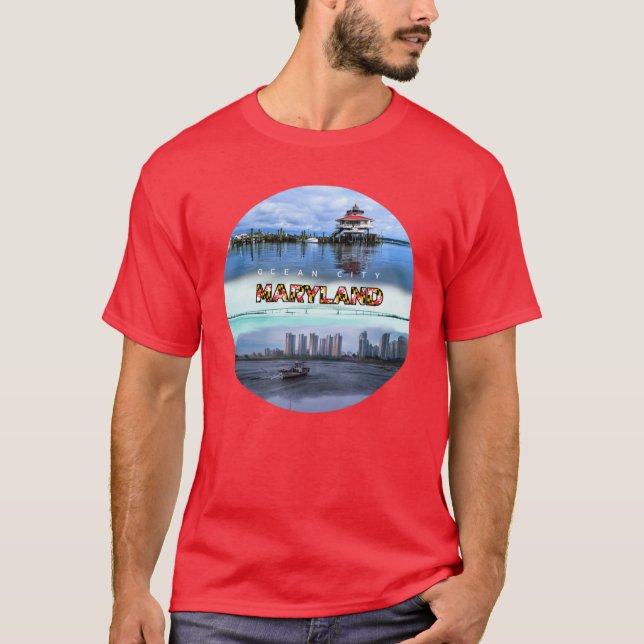 T-shirt Conception de la vie de plage de vibes côtières d' (Devant)