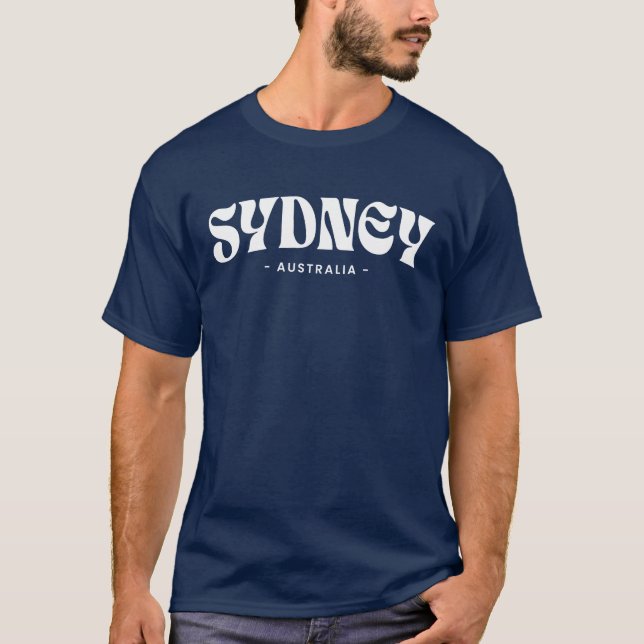 T-shirt conception de la ville de Sydney Australie (Devant)