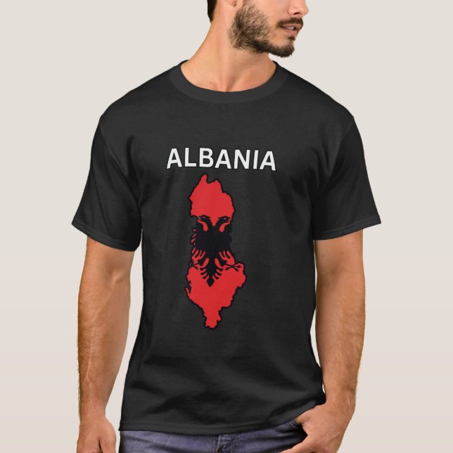 T-shirt Conception de l'Albanie (Devant)