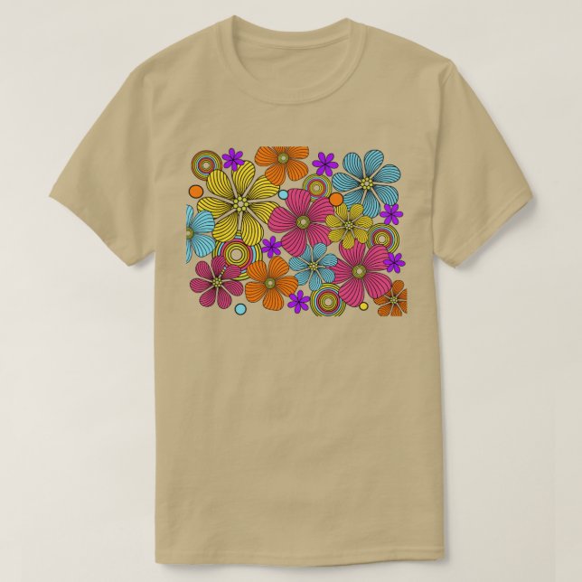 T-shirt Conception de l'alimentation les années 70 (Design devant)