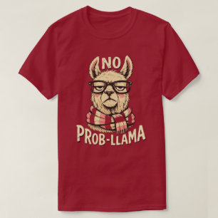 T-shirt Conception de lama drôle «Prob-Llama» 