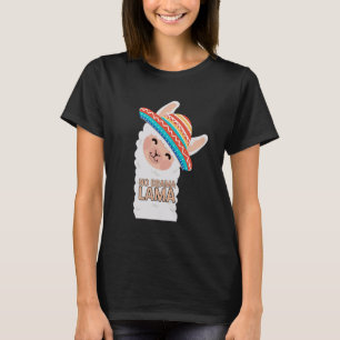 T-shirt Conception de lama drôle sans drame pour les amour